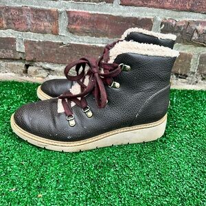 Women's Brown Leather Ankle Boots